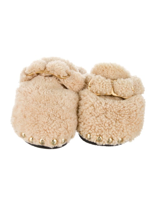 Dorothee Schumacher Shearling Studded Accents Mules