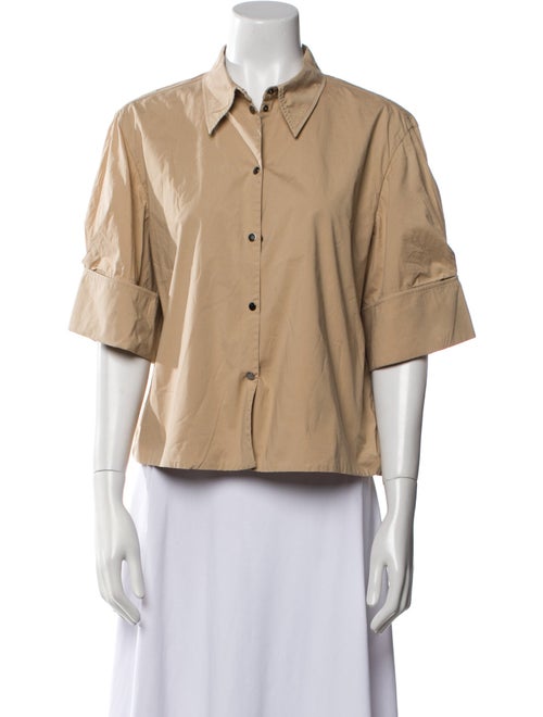 Dorothee Schumacher Three-Quarter Sleeve Button-Up Top