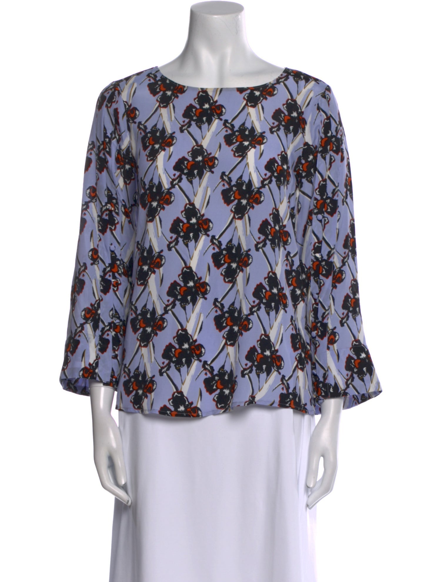 Dorothee Schumacher Printed Bateau Neckline Blouse