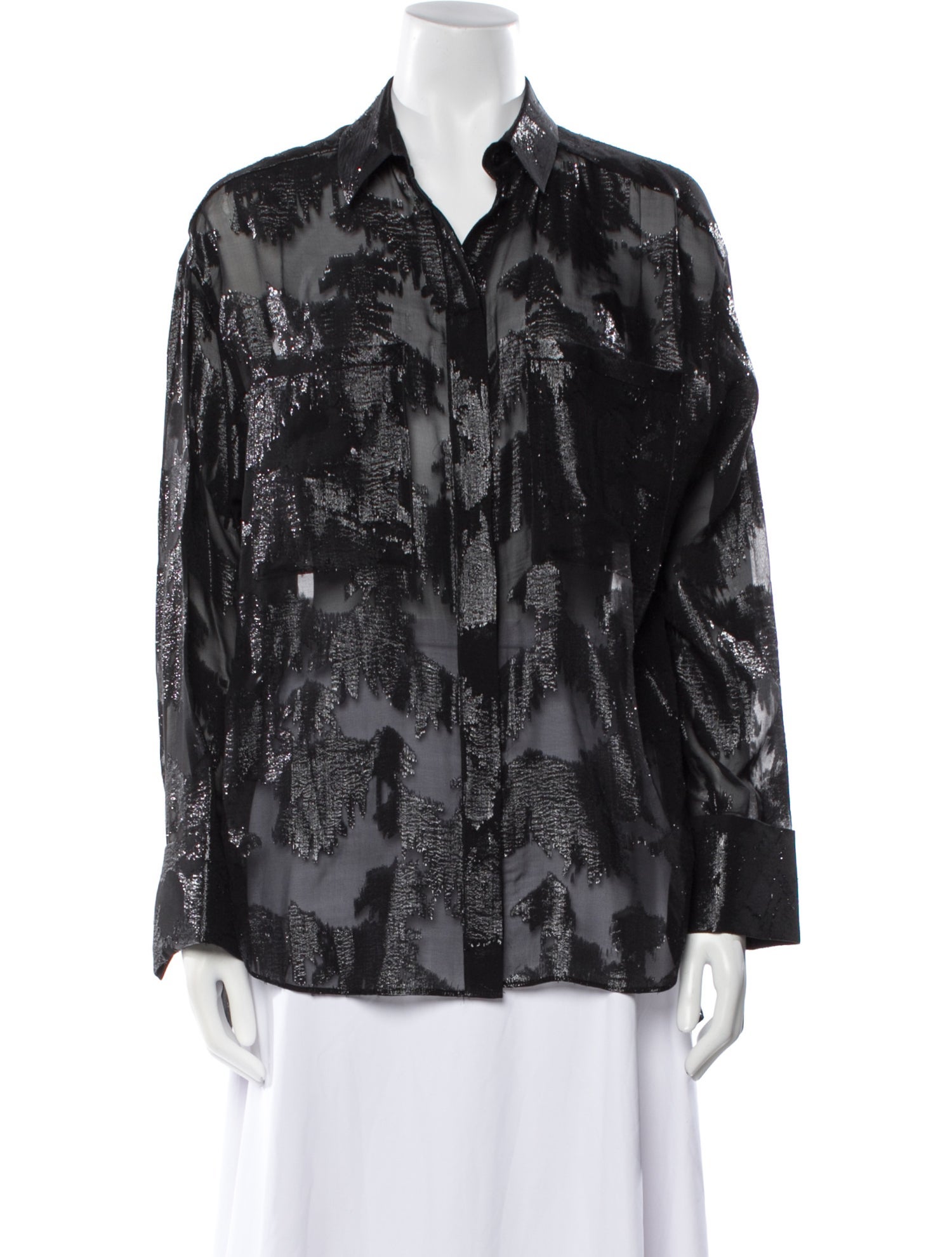 Dorothee Schumacher Silk Printed Button-Up Top