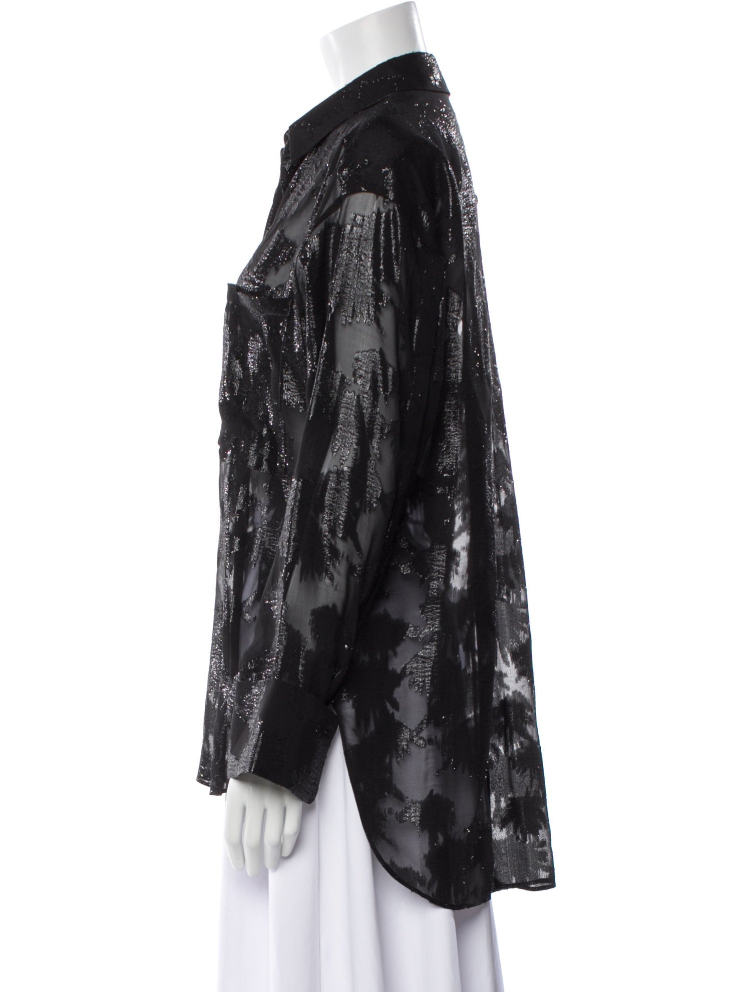 Dorothee Schumacher Silk Printed Button-Up Top