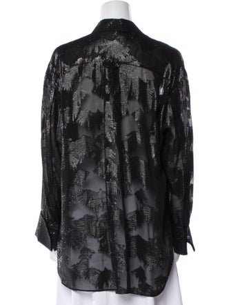 Dorothee Schumacher Silk Printed Button-Up Top