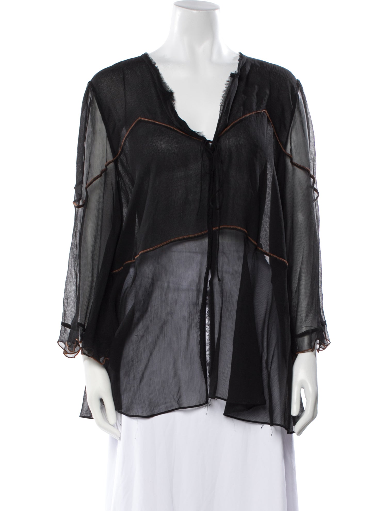 Dorothee Schumacher Silk V-Neck Blouse
