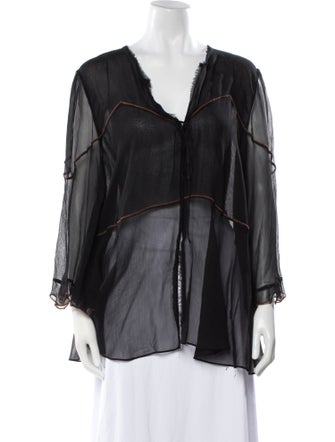 Dorothee Schumacher Silk V-Neck Blouse