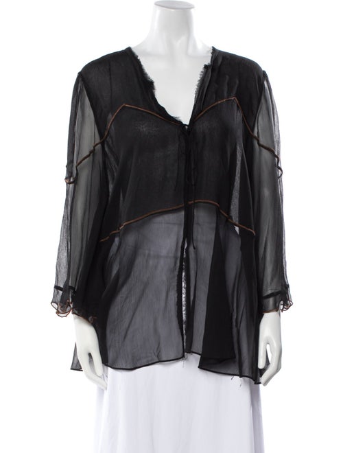 Dorothee Schumacher Silk V-Neck Blouse