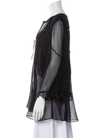 Dorothee Schumacher Silk V-Neck Blouse