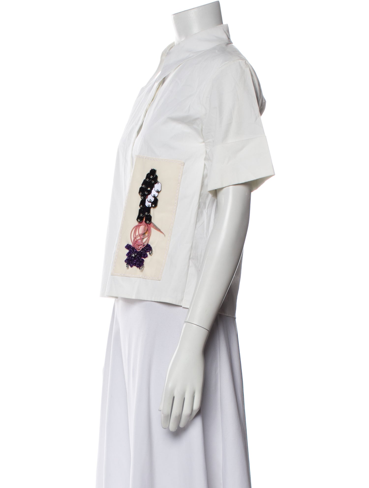 Dorothee Schumacher Short Sleeve Button-Up Top