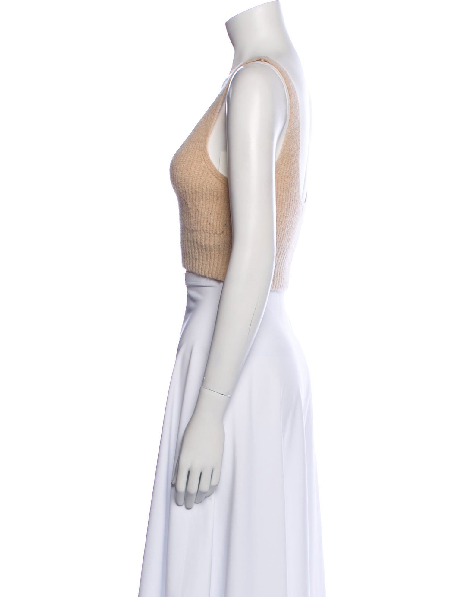 Dorothee Schumacher Alpaca V-Neck Crop Top