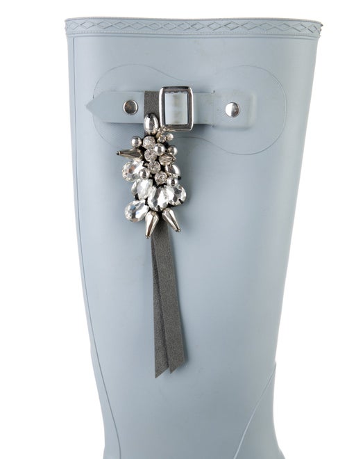 Dorothee Schumacher Rubber Crystal Embellishments Rain Boots