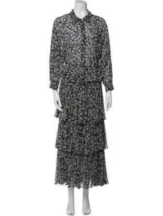 Dorothee Schumacher Printed Ruffle Embellishment Skirt Set