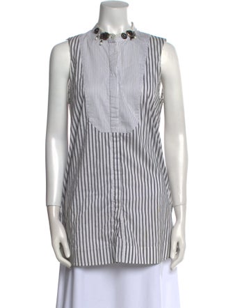 Dorothee Schumacher Striped Crew Neck Tunic