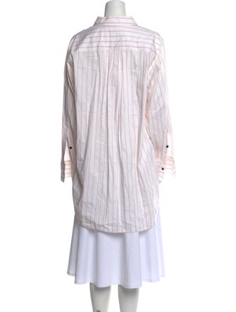 Dorothee Schumacher Striped Long Sleeve Button-Up Top