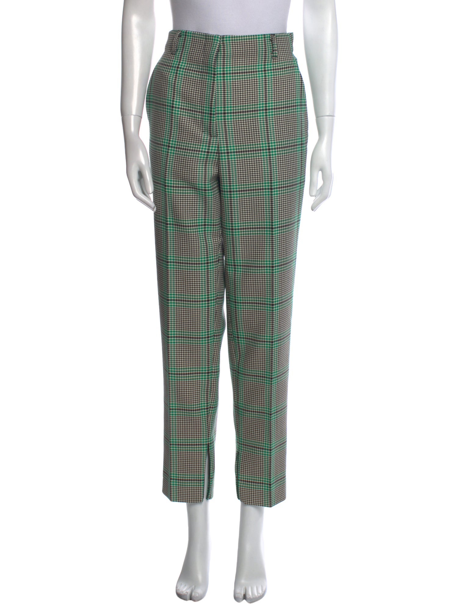 Dorothee Schumacher Plaid Print Straight Leg Pants