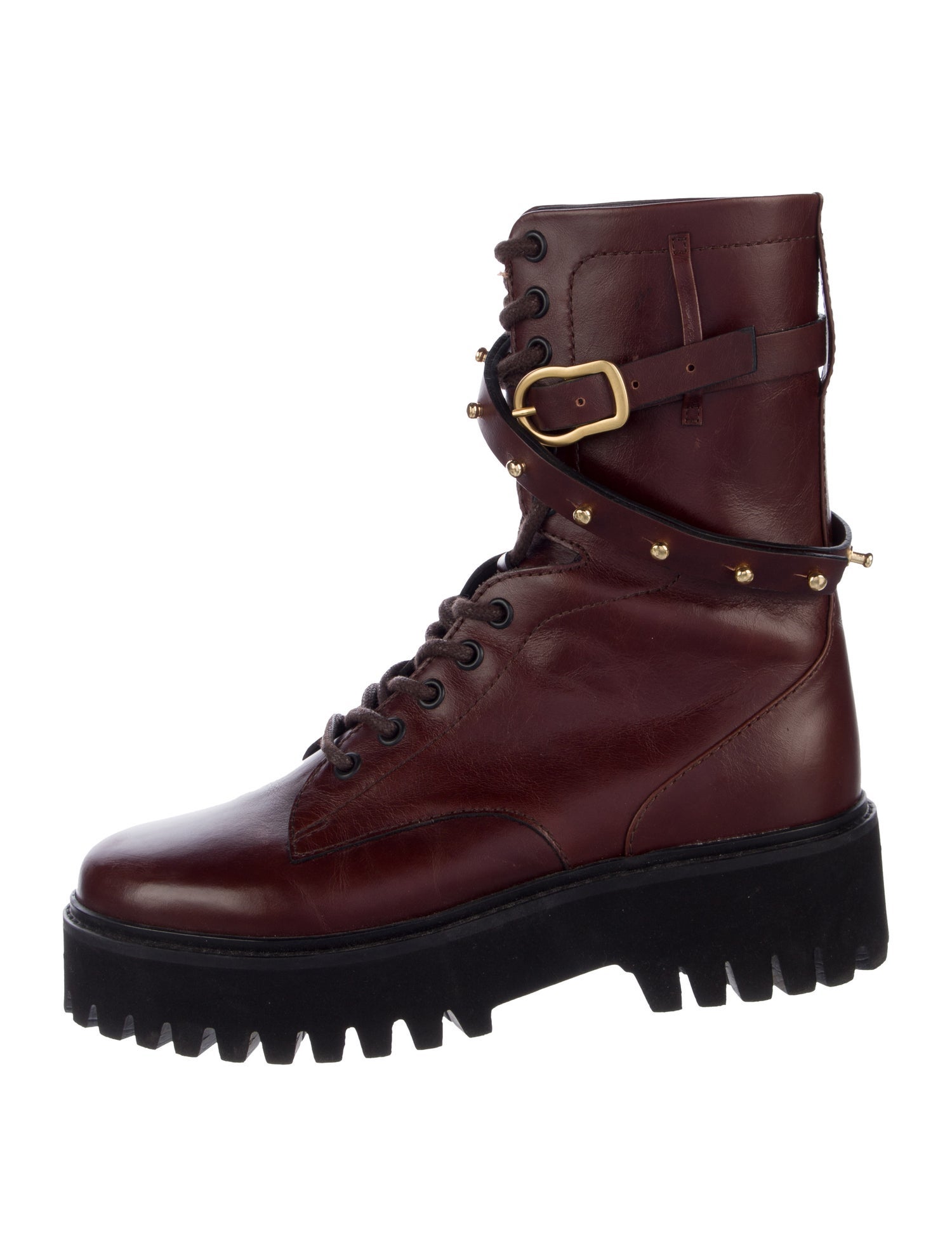 Dorothee Schumacher Leather Combat Boots