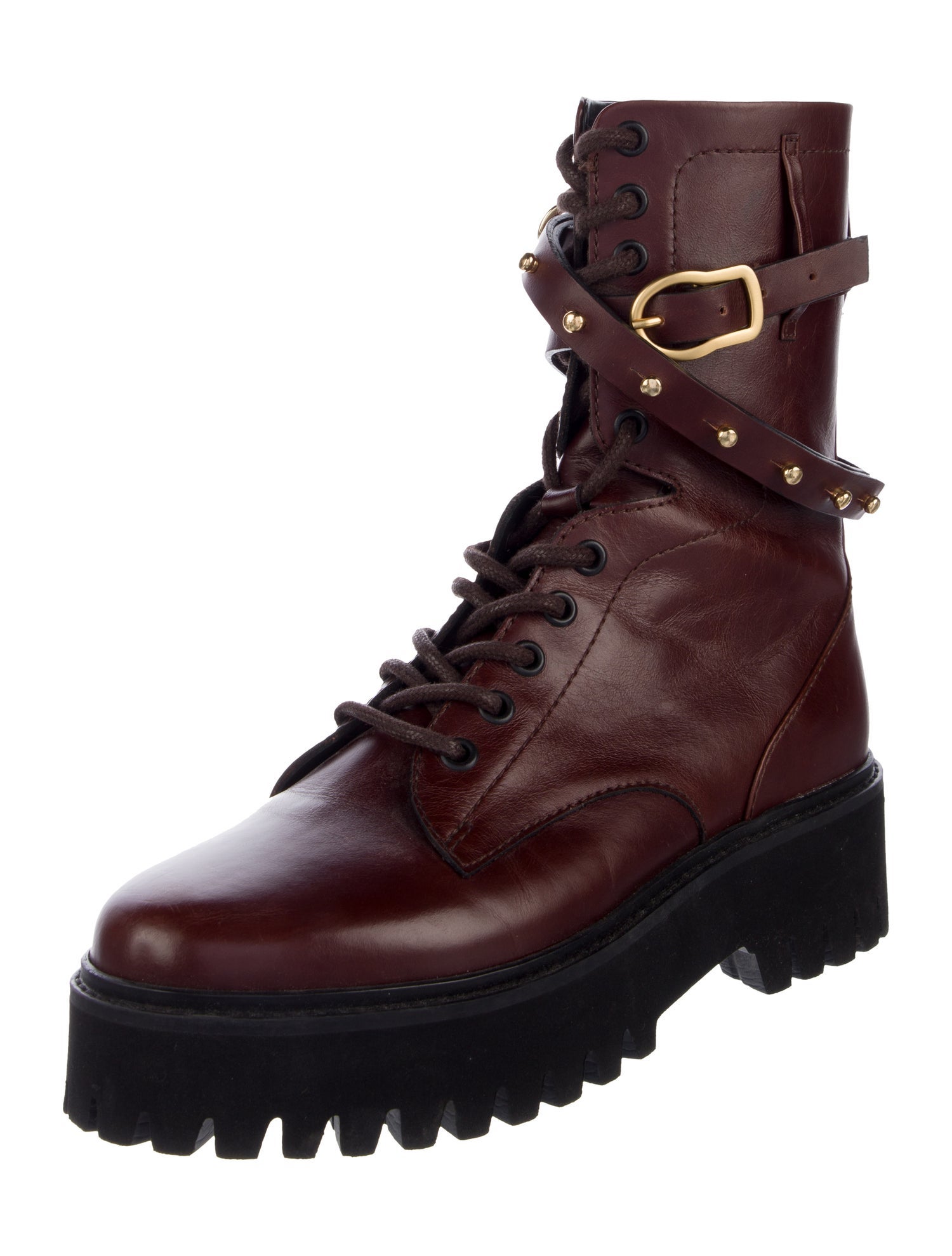 Dorothee Schumacher Leather Combat Boots