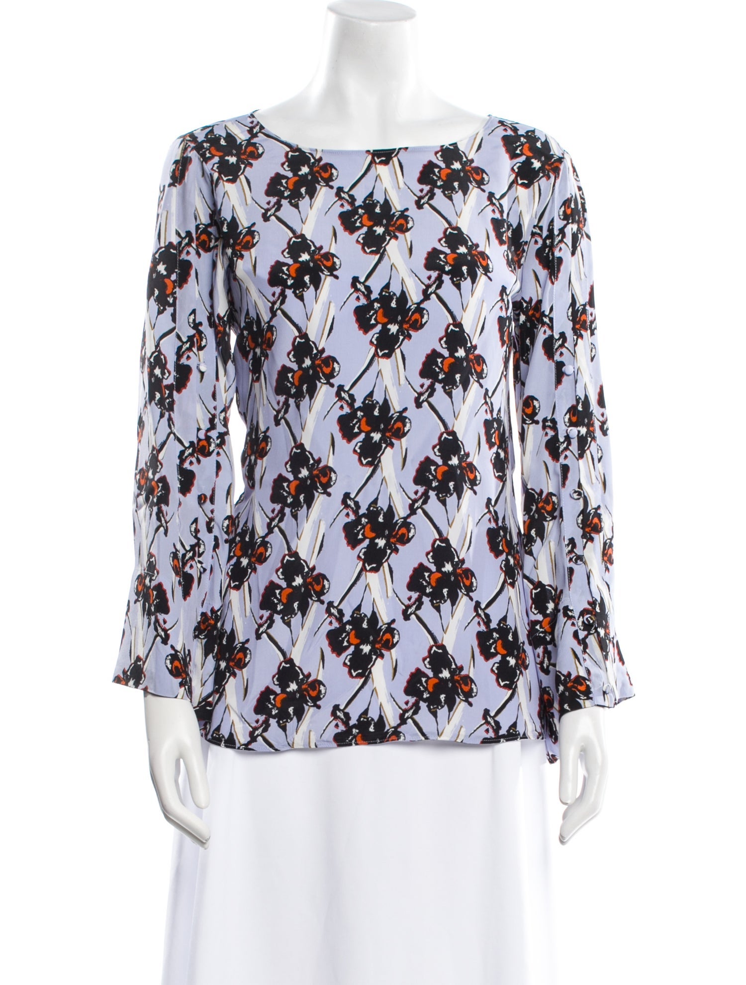 Dorothee Schumacher Floral Print Bateau Neckline Blouse