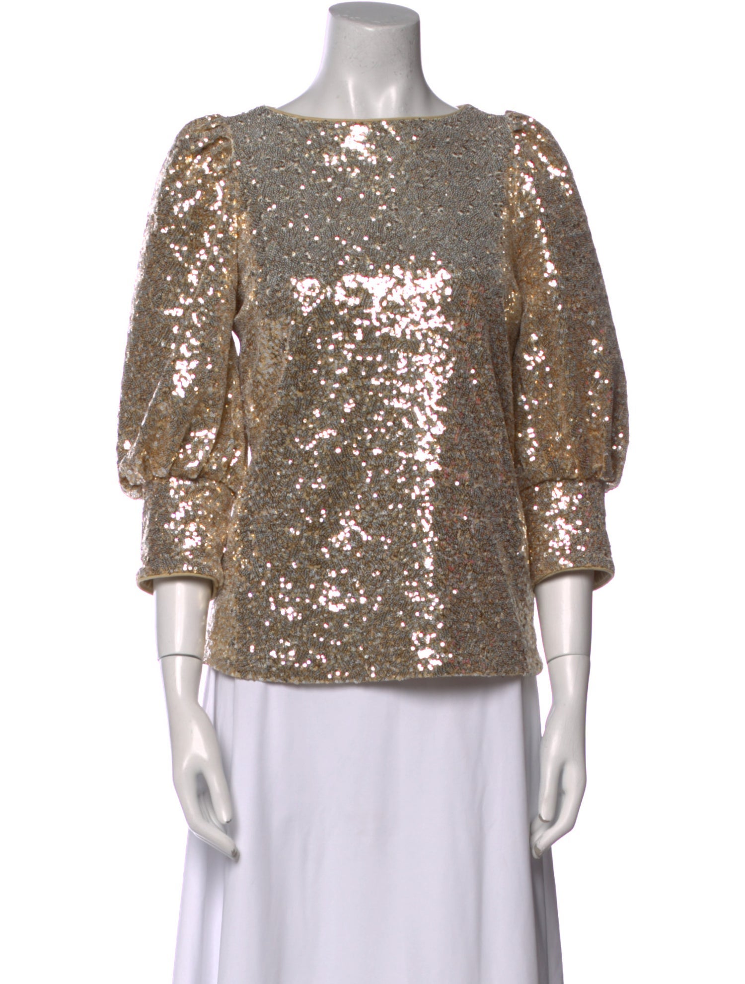 Dorothee Schumacher Sequin Bateau Neckline Blouse