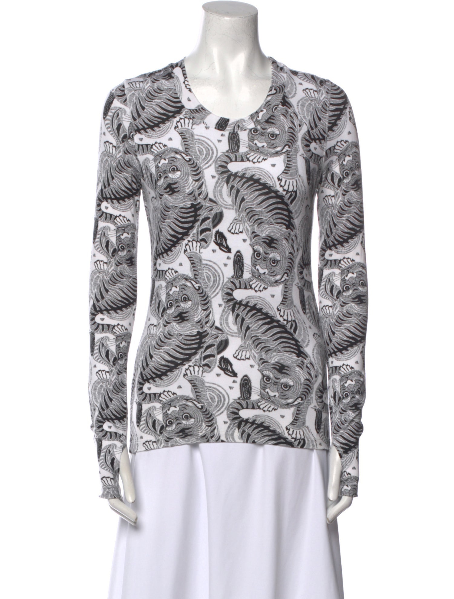 Dorothee Schumacher Printed Scoop Neck Top