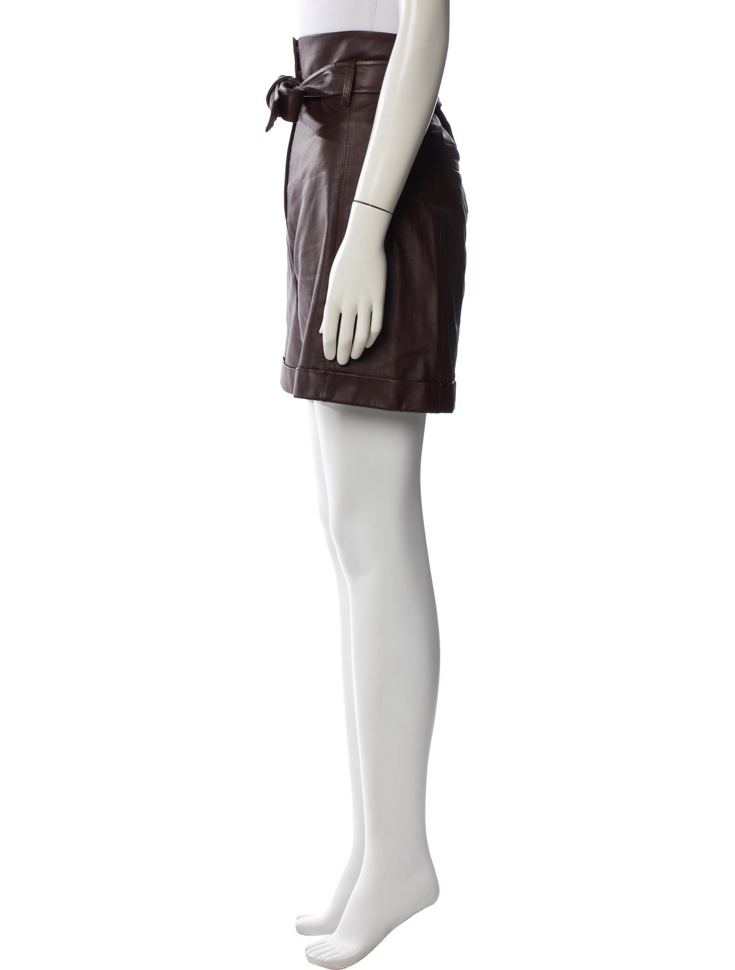 Dorothee Schumacher Lamb Leather Knee-Length Shorts