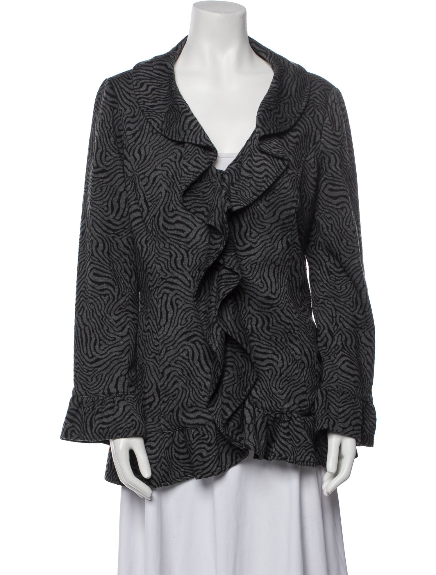 Sandro Studio Printed Coat