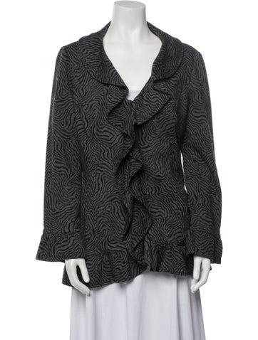 Sandro Studio Coats Printed Coat M