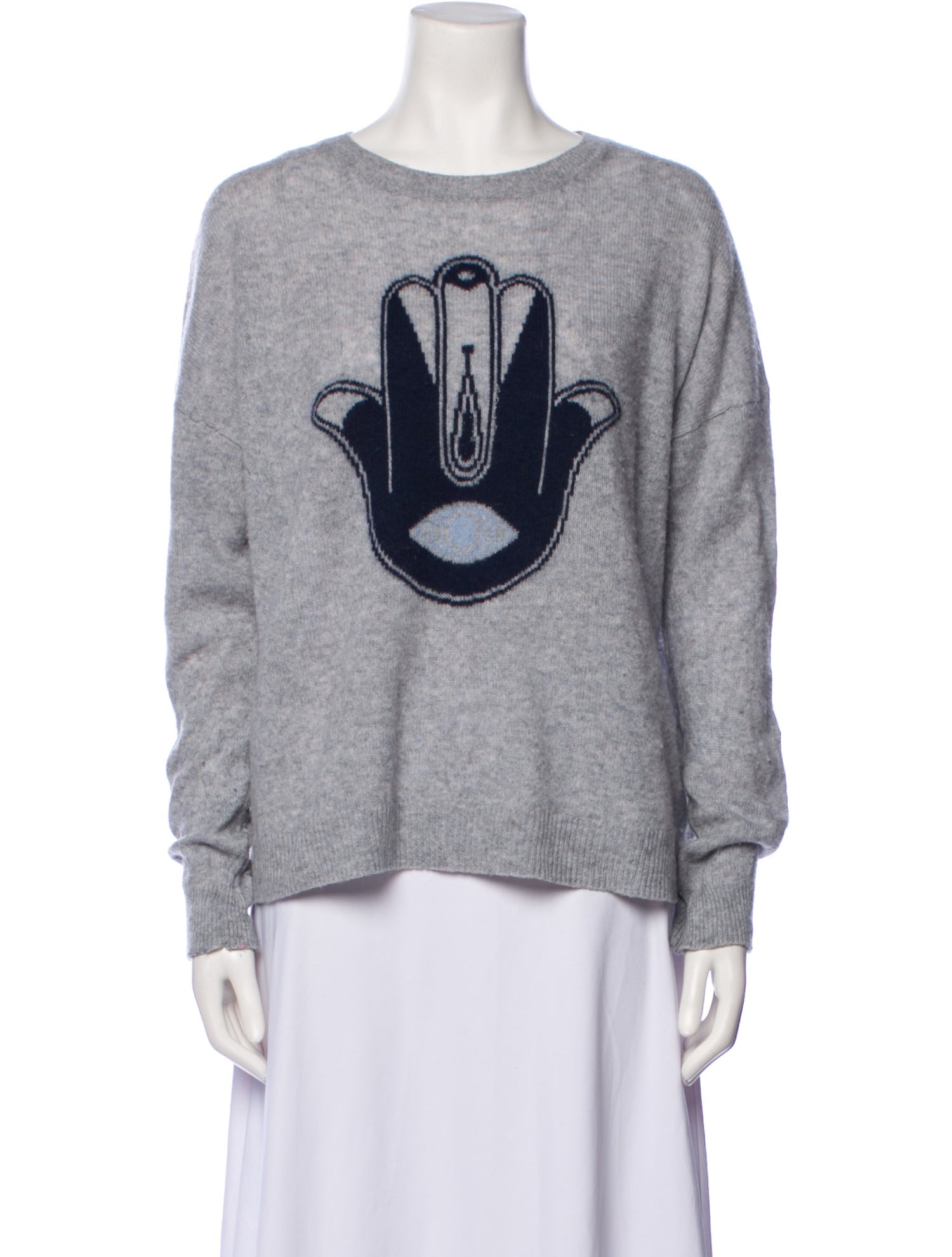 Skull Cashmere Cashmere Graphic Print Sweater