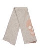 Skull Cashmere Silk Striped Scarf
