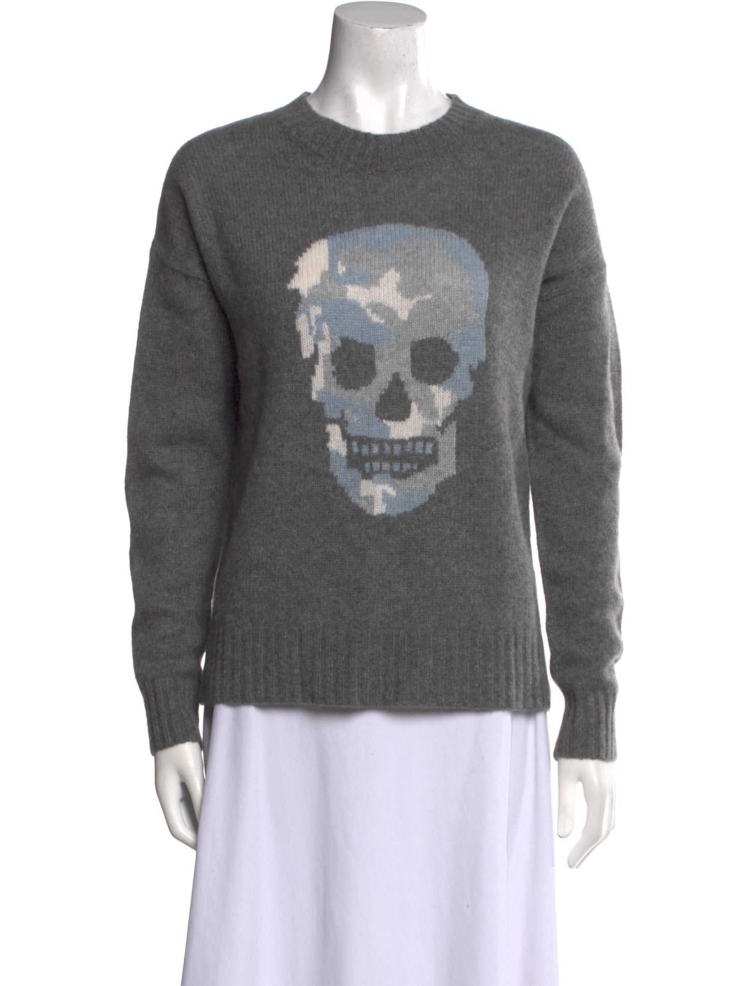 Skull Cashmere Cashmere Graphic Print Sweater