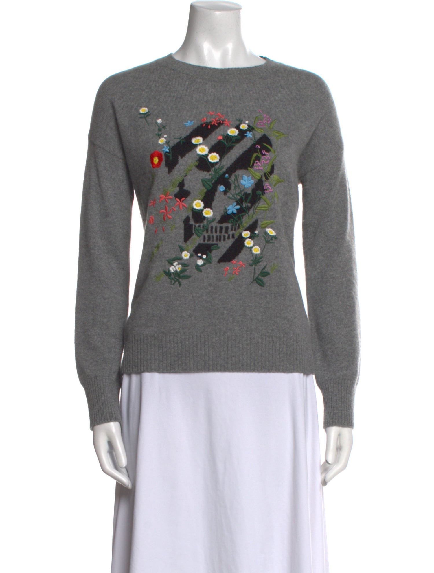 Skull Cashmere Cashmere Graphic Print Sweater