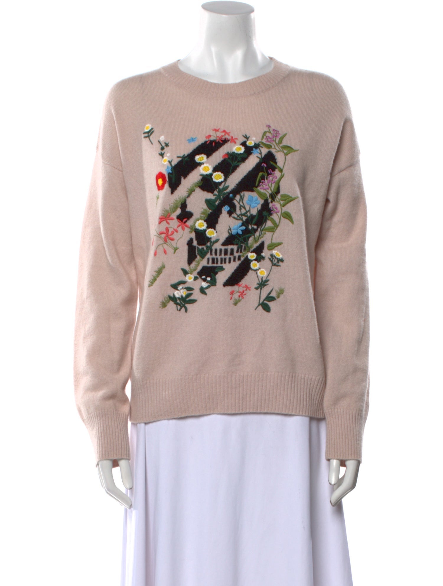 Skull Cashmere Cashmere Graphic Print Sweater