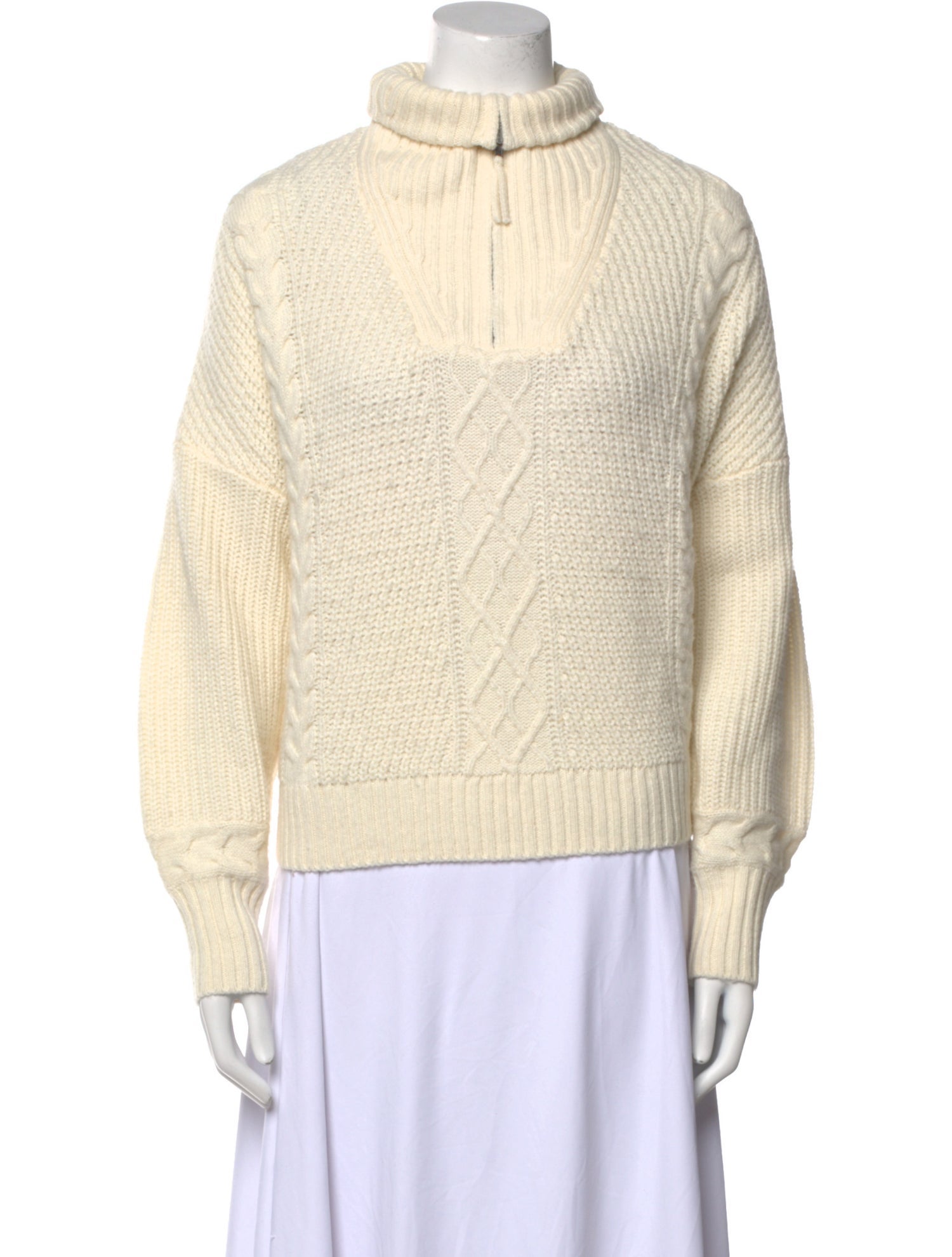 Skull Cashmere Turtleneck Sweater