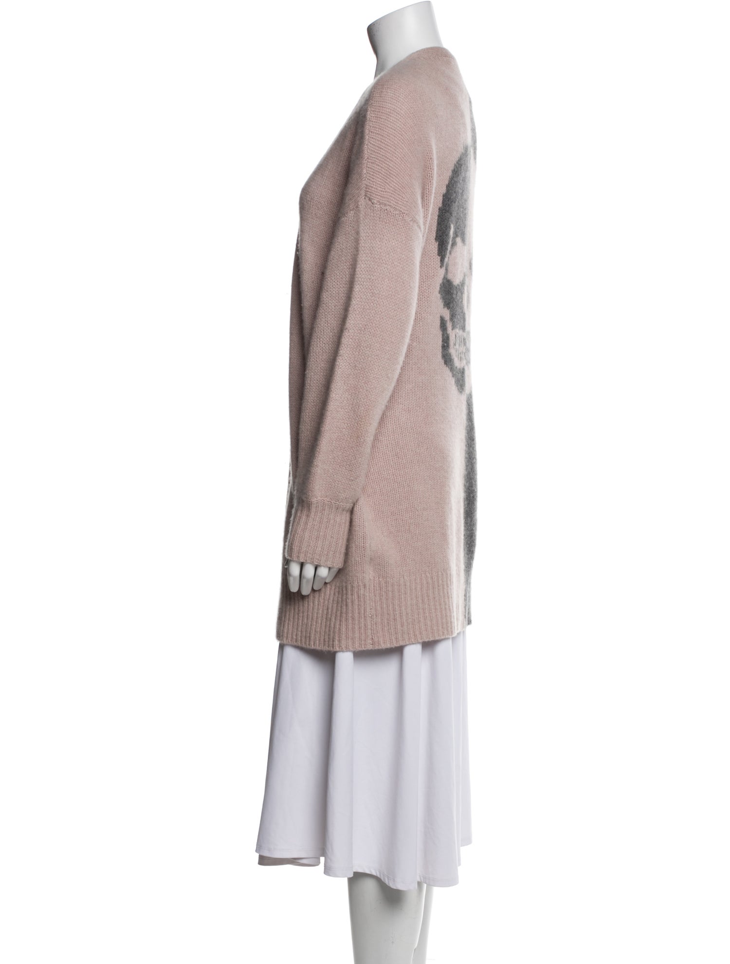 Skull Cashmere Cashmere Open Front Sweater