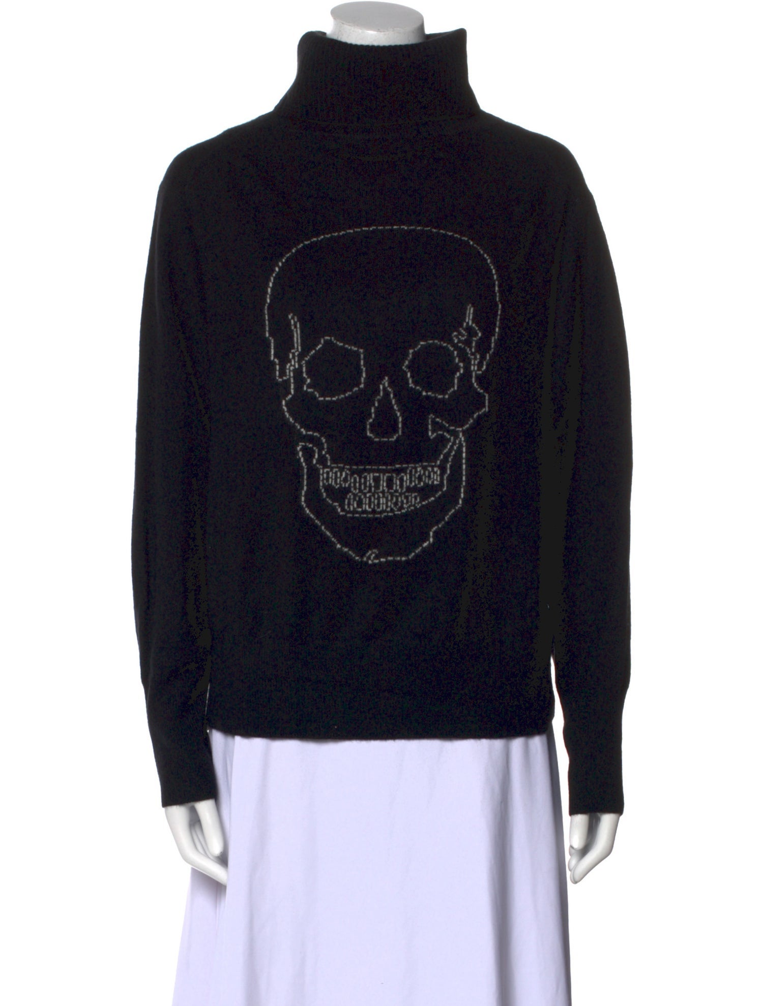 Skull Cashmere Cashmere Graphic Print Sweater