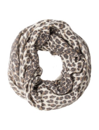 Skull Cashmere Cashmere Animal Print Snood