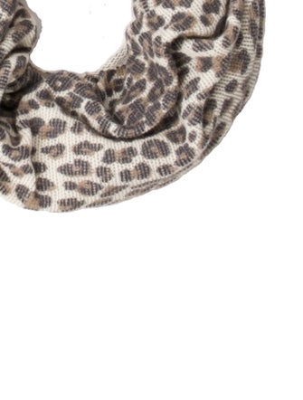 Skull Cashmere Cashmere Animal Print Snood