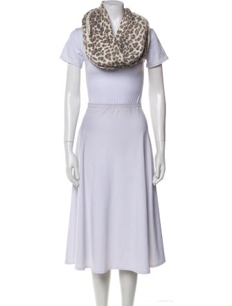 Skull Cashmere Cashmere Animal Print Snood