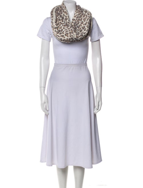 Skull Cashmere Cashmere Animal Print Snood