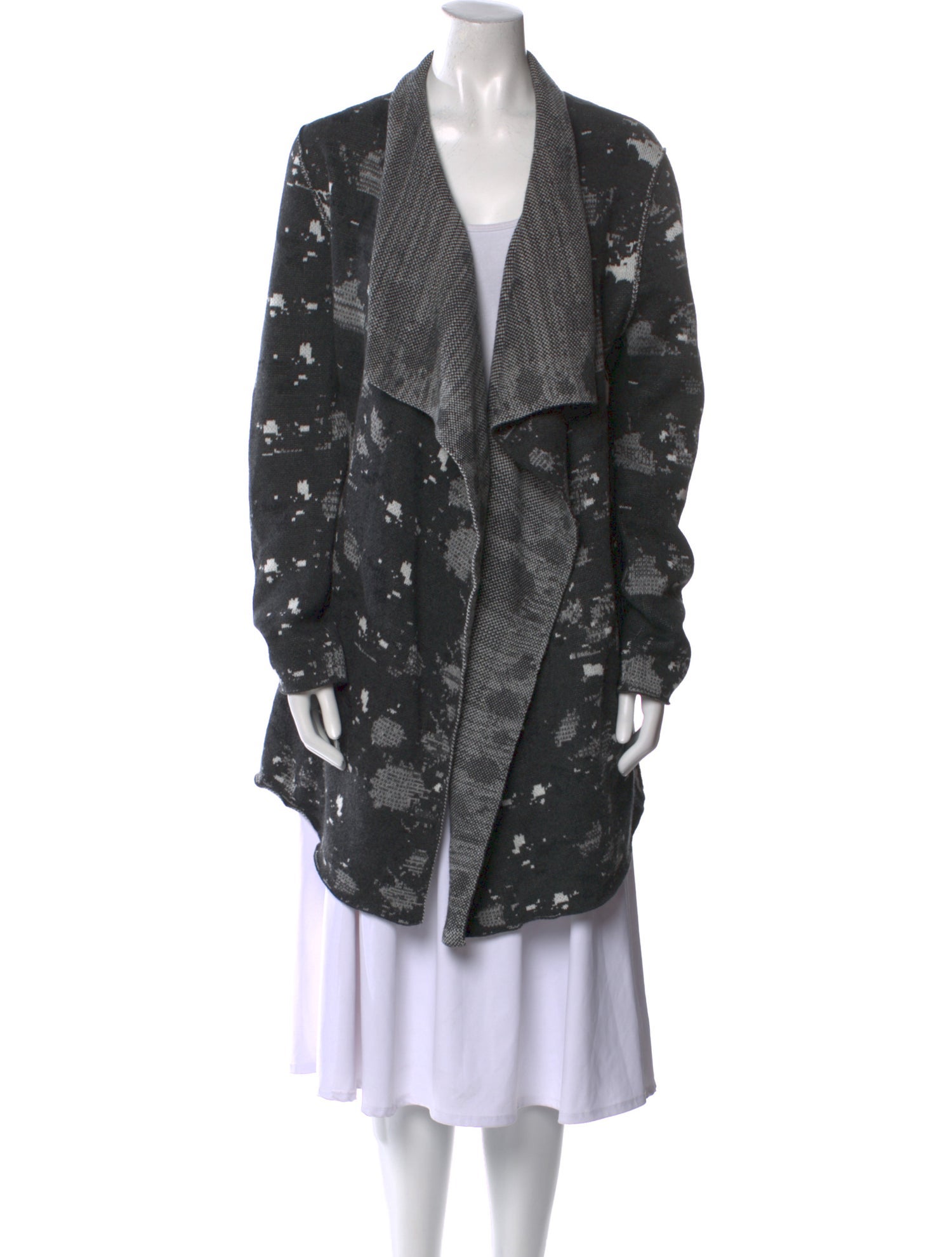 Skull Cashmere Printed V-Neck Sweater