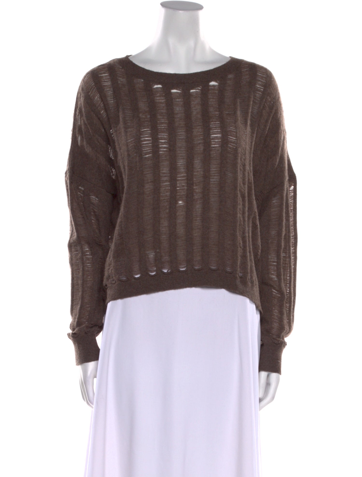 Skull Cashmere Cashmere Bateau Neckline Sweater