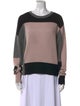 Skull Cashmere Cashmere Colorblock Pattern Sweater