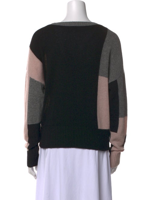 Skull Cashmere Cashmere Colorblock Pattern Sweater