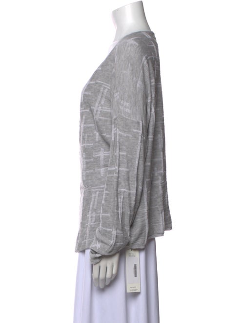 Skull Cashmere Graphic Print Square Neckline Blouse