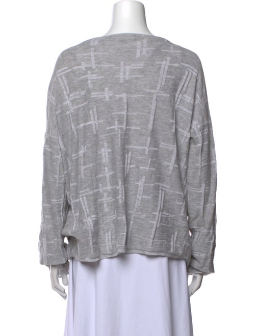 Skull Cashmere Graphic Print Square Neckline Blouse