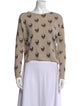 Skull Cashmere Wool Printed Sweater