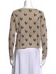 Skull Cashmere Wool Printed Sweater