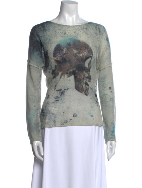 Skull Cashmere Cashmere Graphic Print Sweater