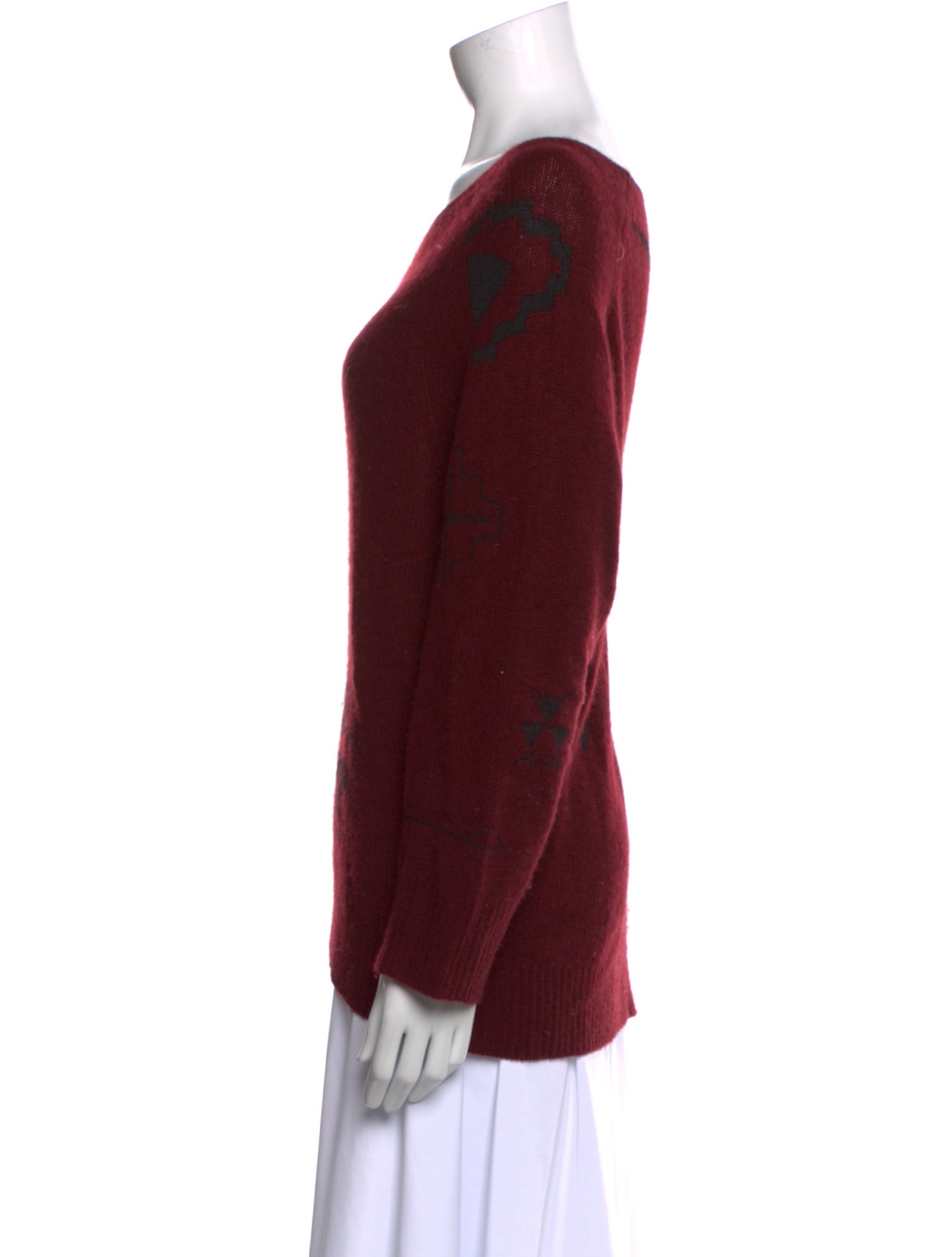 Skull Cashmere Cashmere Graphic Print Sweater