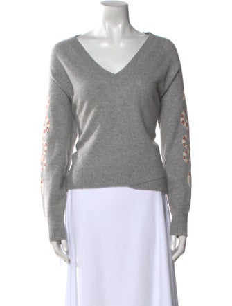 Skull Cashmere Cashmere V-Neck Sweater