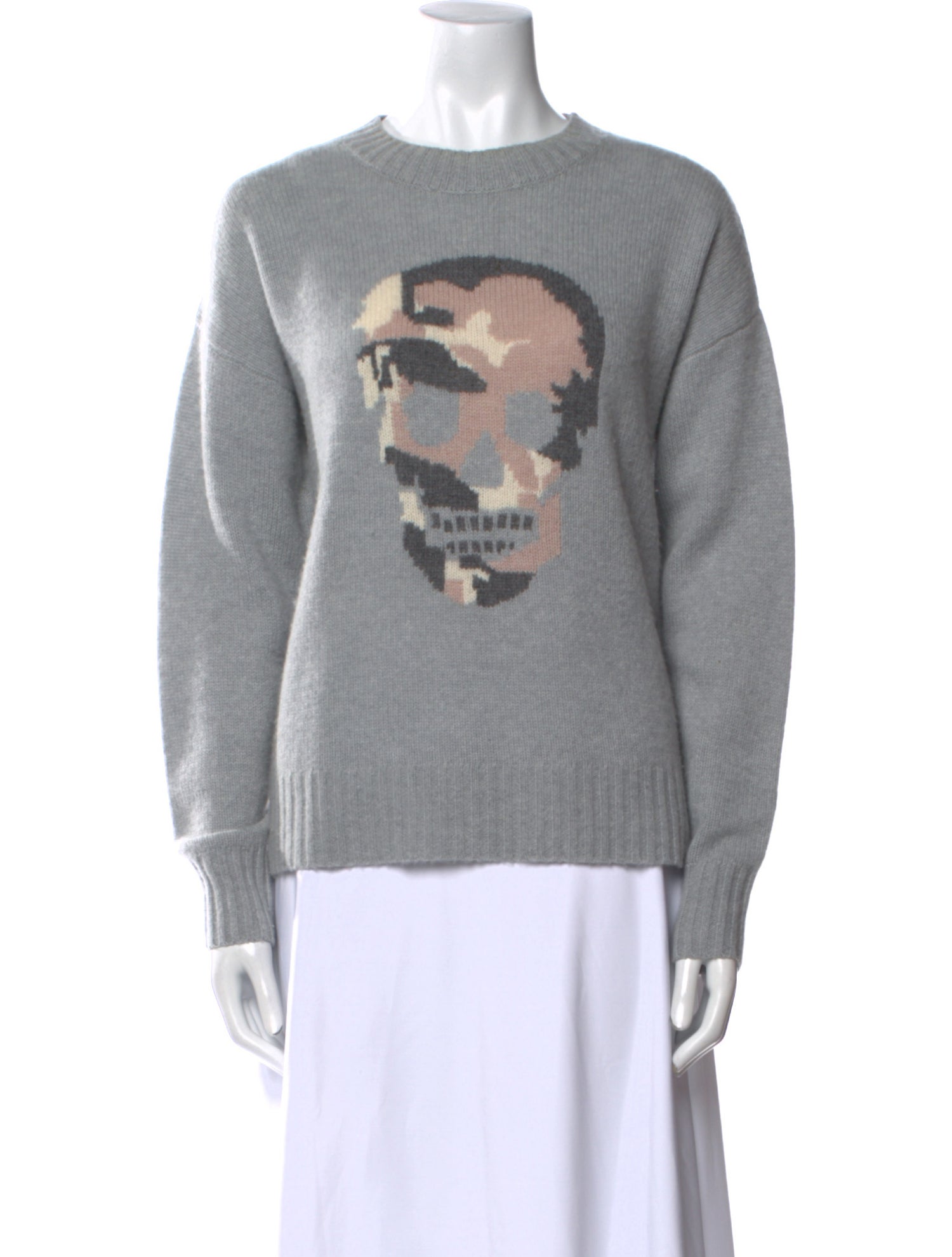 Skull Cashmere Cashmere Graphic Print Sweater
