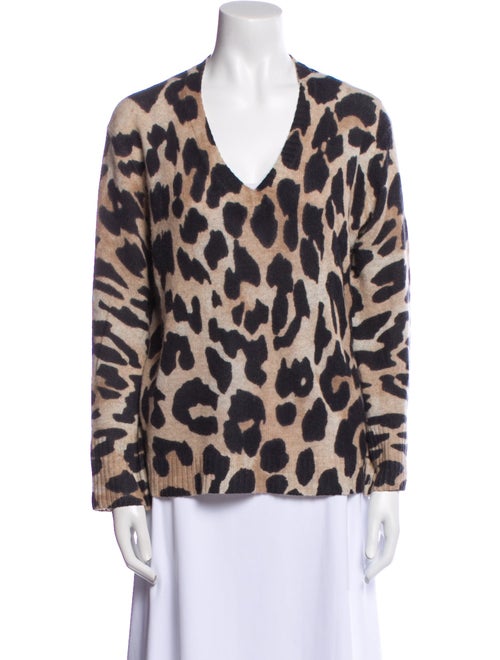 Skull Cashmere Cashmere Animal Print Sweater